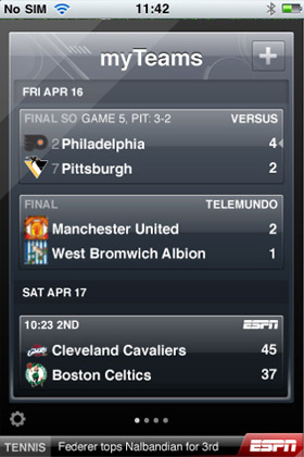 ESPN Score Center