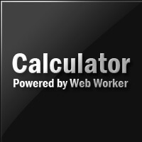 Web Calculator Powered by Web Worker