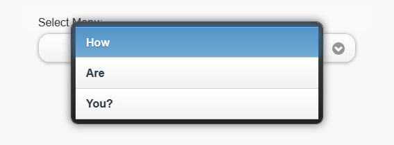 Custom-styled select menus