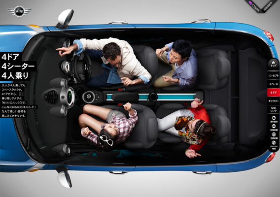 Mini Cooper Product Feature Page