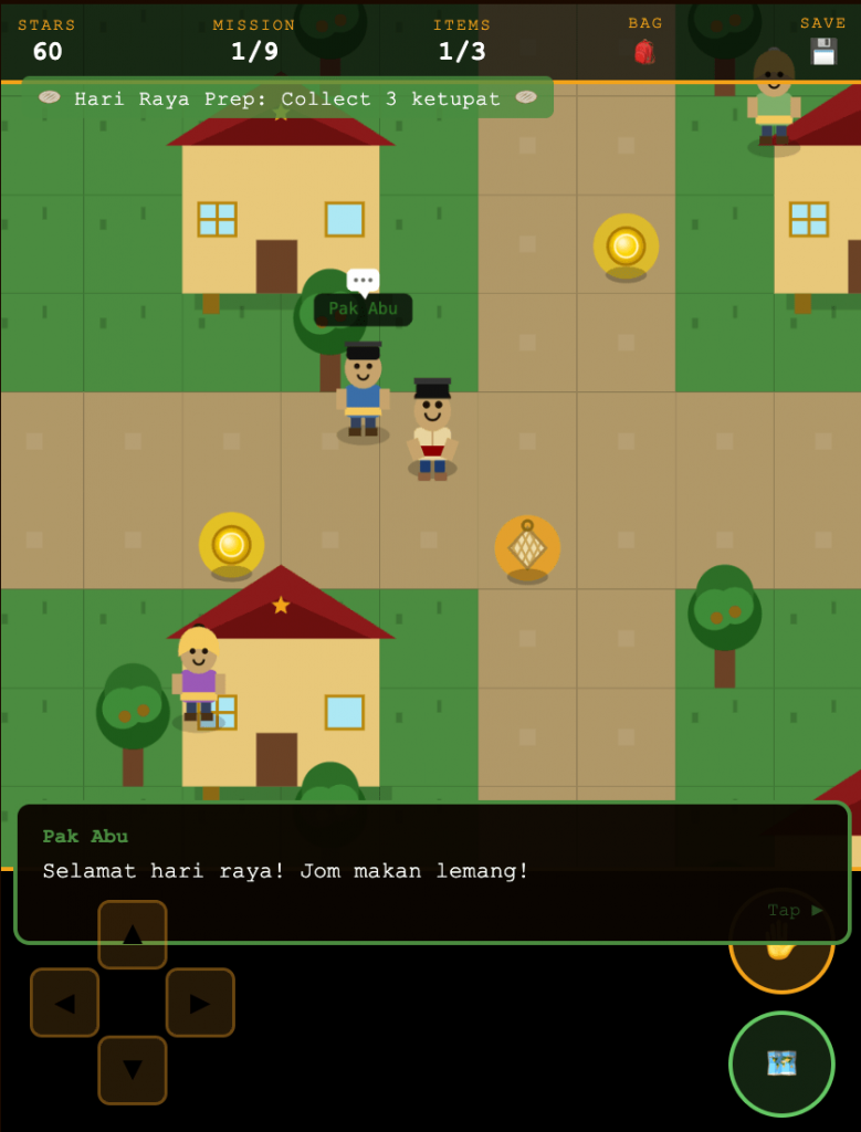 A screenshot - Player having dialogue with NPC.
